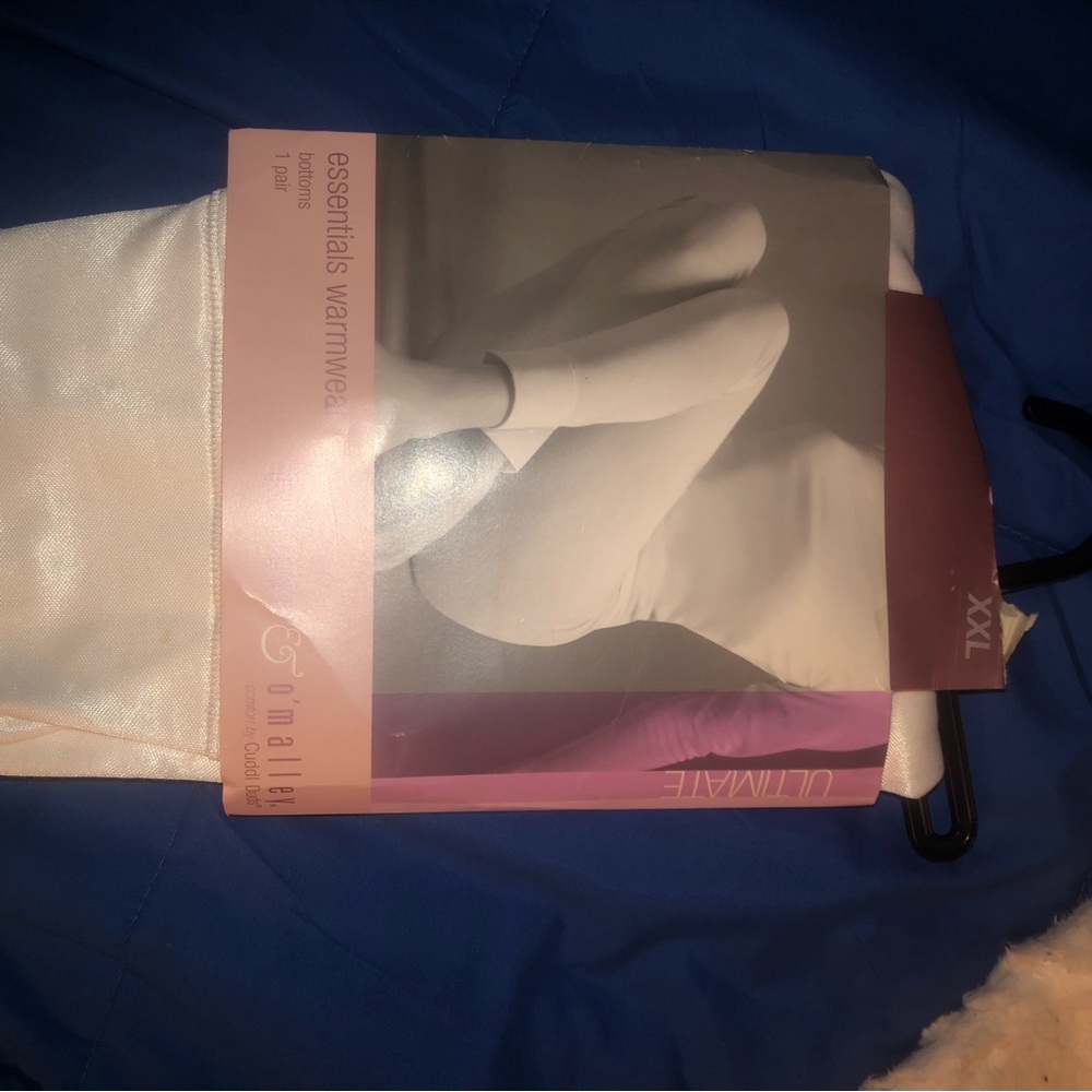 Cuddl Duds Cream Thermal Leggings XXL
